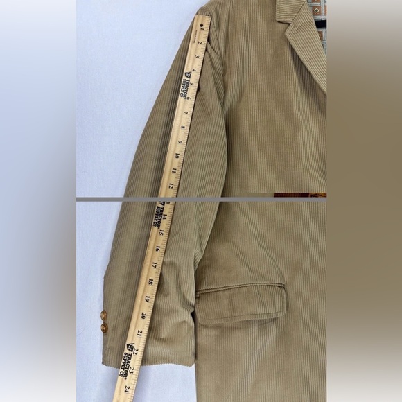 Vintage Sears Perma Prest Corduroy Blazer Tan Brown Men’s Jacket No Size Tag - Picture 8 of 10